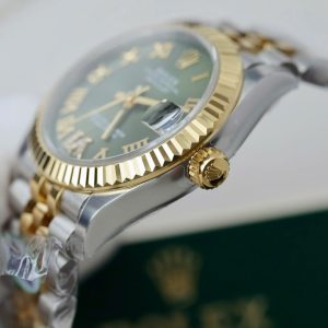 Rolex Datejust Olive Green Roman Diamond Dial 126233-0025 36 mm