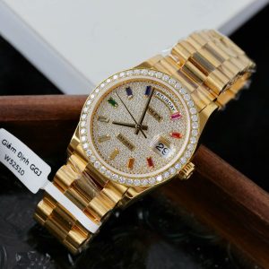 Superclone Rolex Day-Date Diamond-Paved Dial 128348rbr-0030 36 mm