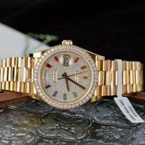 Superclone Rolex Day-Date Diamond-Paved Dial 128348rbr-0030 36 mm