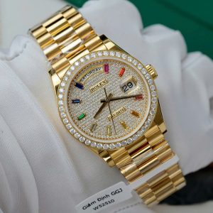 Superclone Rolex Day-Date Diamond-Paved Dial 128348rbr-0030 36 mm