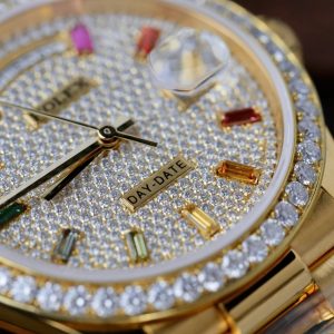 Superclone Rolex Day-Date Diamond-Paved Dial 128348rbr-0030 36 mm
