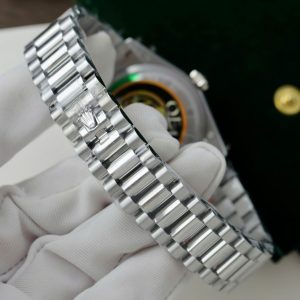Superclone Rolex Day-Date White Mother-of-Pearl Diamond Dial 128236-0021 36 mm