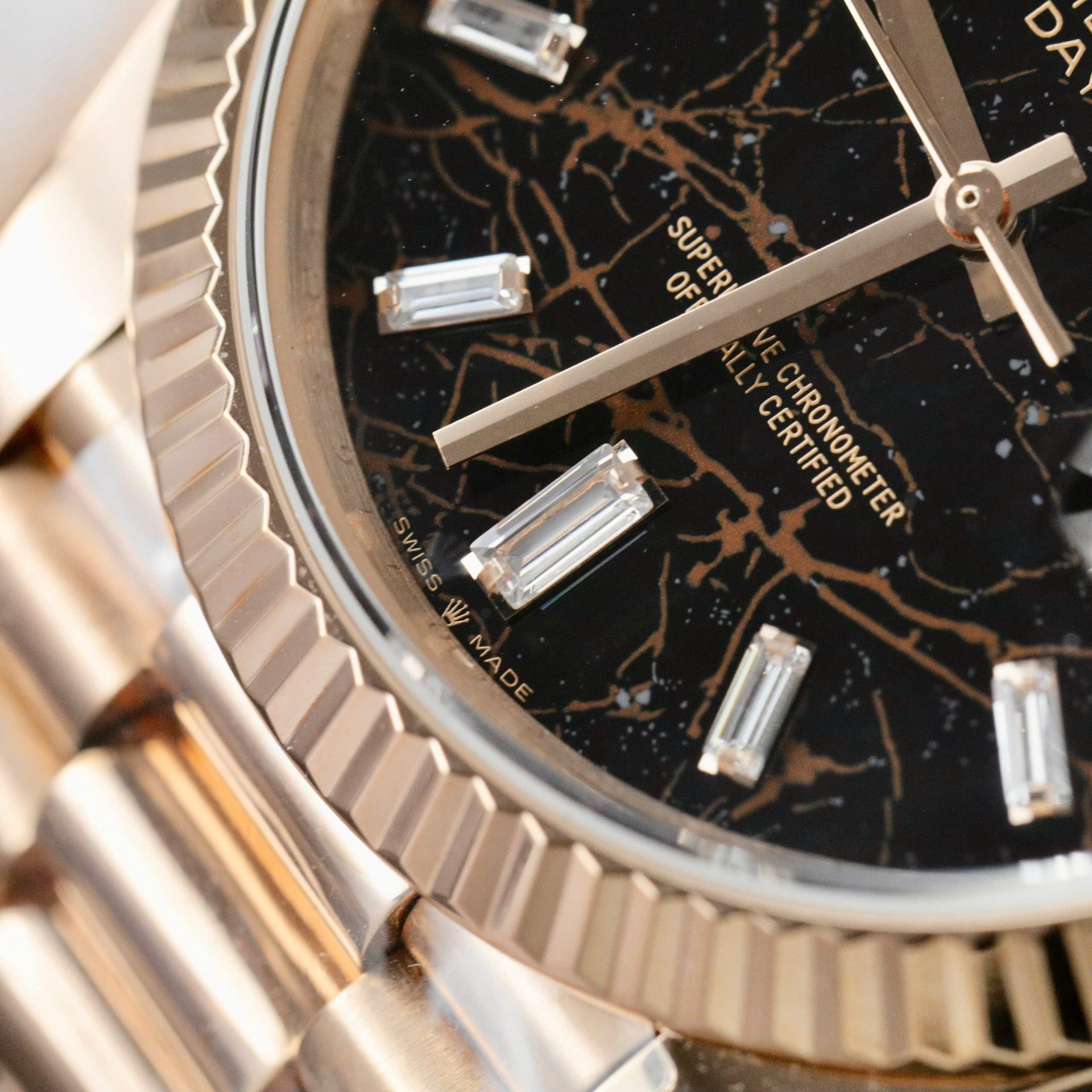 Superclone Rolex Day-Date Eisenkiesel Diamond Dial 128235-0041 36 mm - Image 5