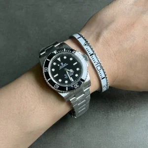 Alternative Sichtweise auf White Titanium Steel Bezel Bracelet