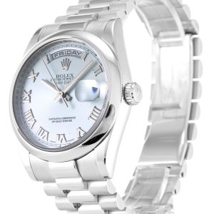 Alternative view of Replica Rolex Day-Date Blue Dial 118206 36 mm