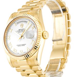 Alternative view of Replica Rolex Day-Date White Dial 118238 36 mm