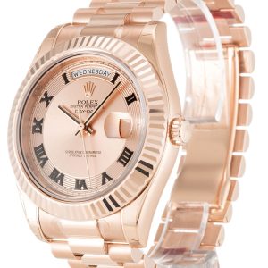 Alternative view of Replica Rolex Day-Date II Rose Dial 218235 40 mm