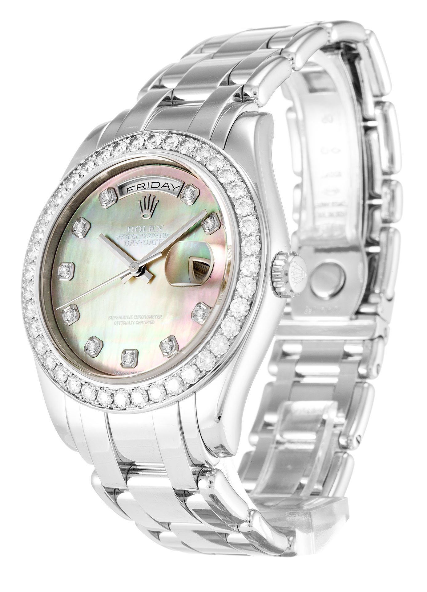 Replica Rolex Day-Date Mother of Pearl – Black Dial 18946 36 mm – Image 2