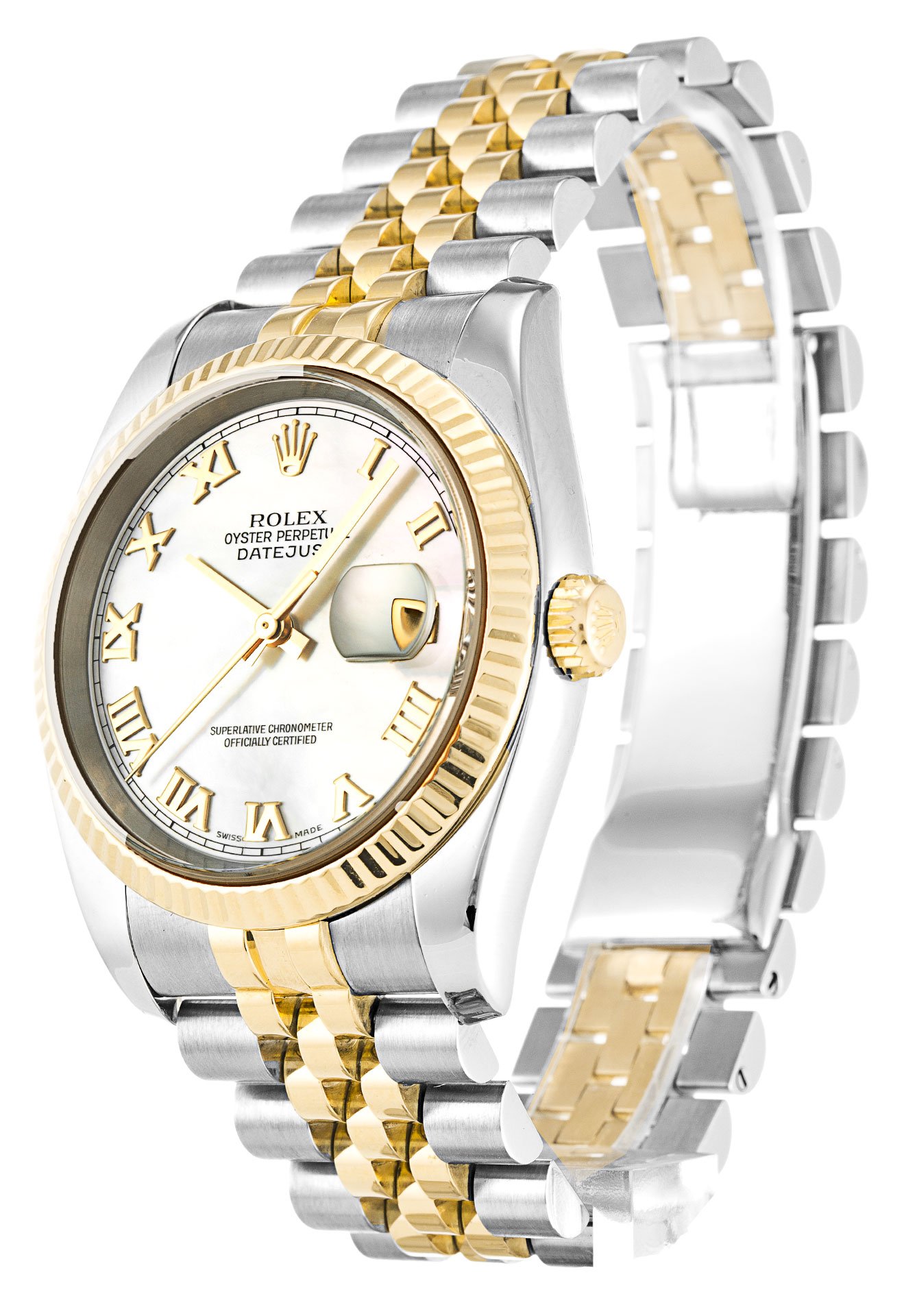 Replica Rolex Datejust Mother of Pearl – White Dial 116233 36 mm – Bild 2