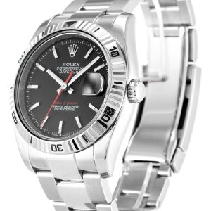 Alternative view of Replica Rolex Datejust Turn-O-Graph Grey Dial 116264-2 36 mm