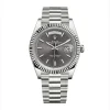 Superclone Rolex Day-Date Grey Stick Tapestry Dial 228239-0002 40 mm