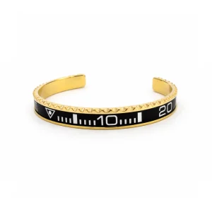 Black Submariner Gold Tone Bracelet