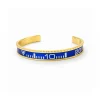 Bluesy Blue Submariner Gold Tone Bracelet