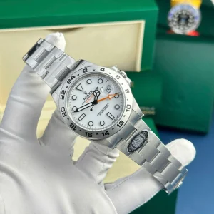 Alternative view of Replica Rolex “Polar” Explorer II White Dial 226570 WSO
