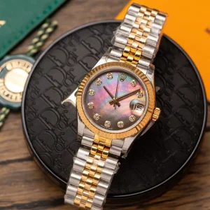Rolex Datejust Black Mother of Pearl Diamond Dial 278273-0024 31 mm