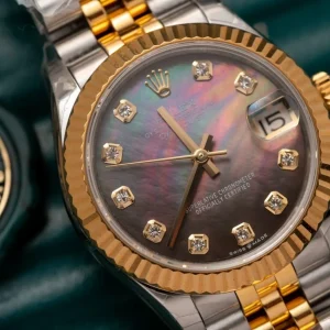 Rolex Datejust Black Mother of Pearl Diamond Dial 278273-0024 31 mm