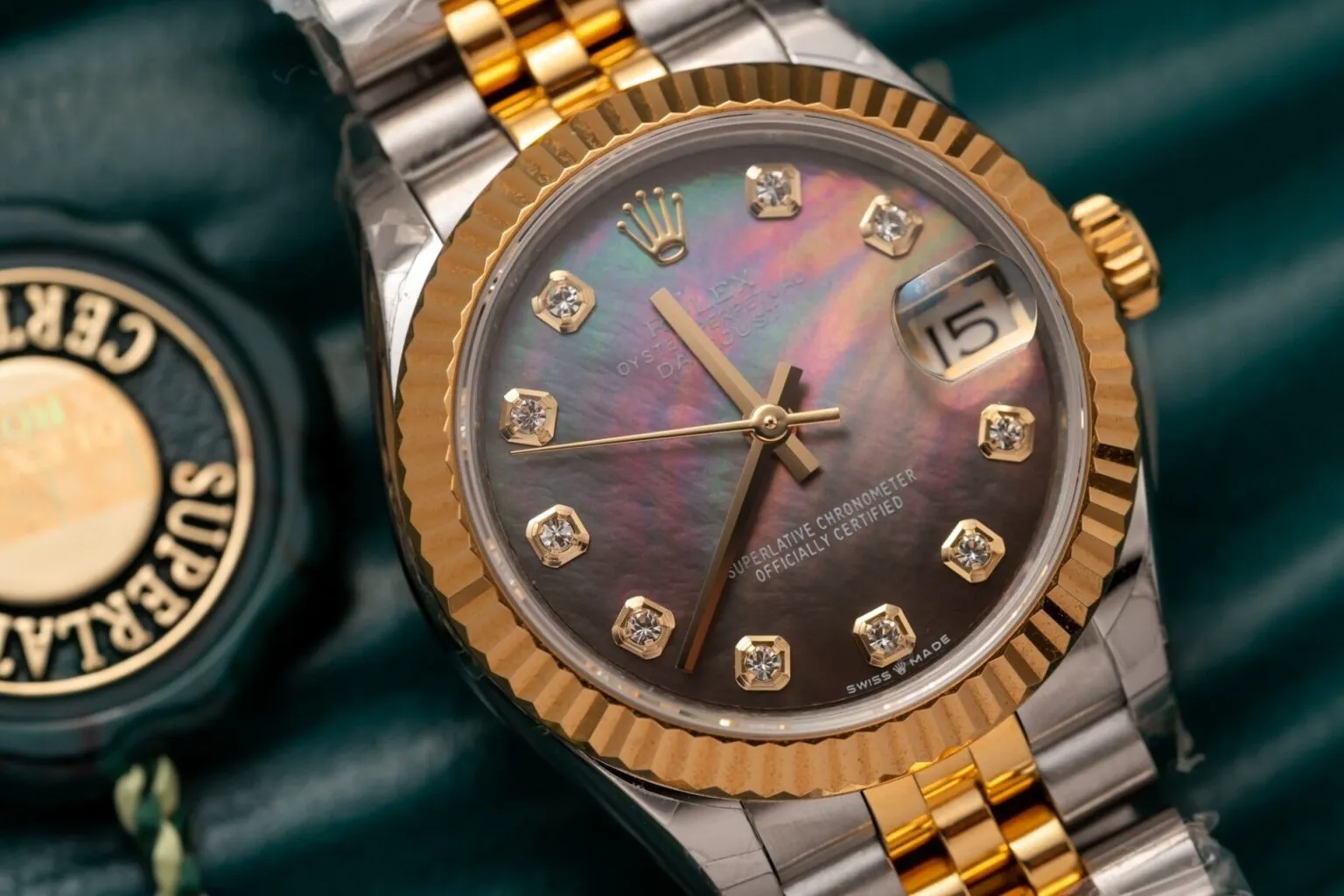 Rolex Datejust Black Mother of Pearl Diamond Dial 278273-0024 31 mm - الصورة 5