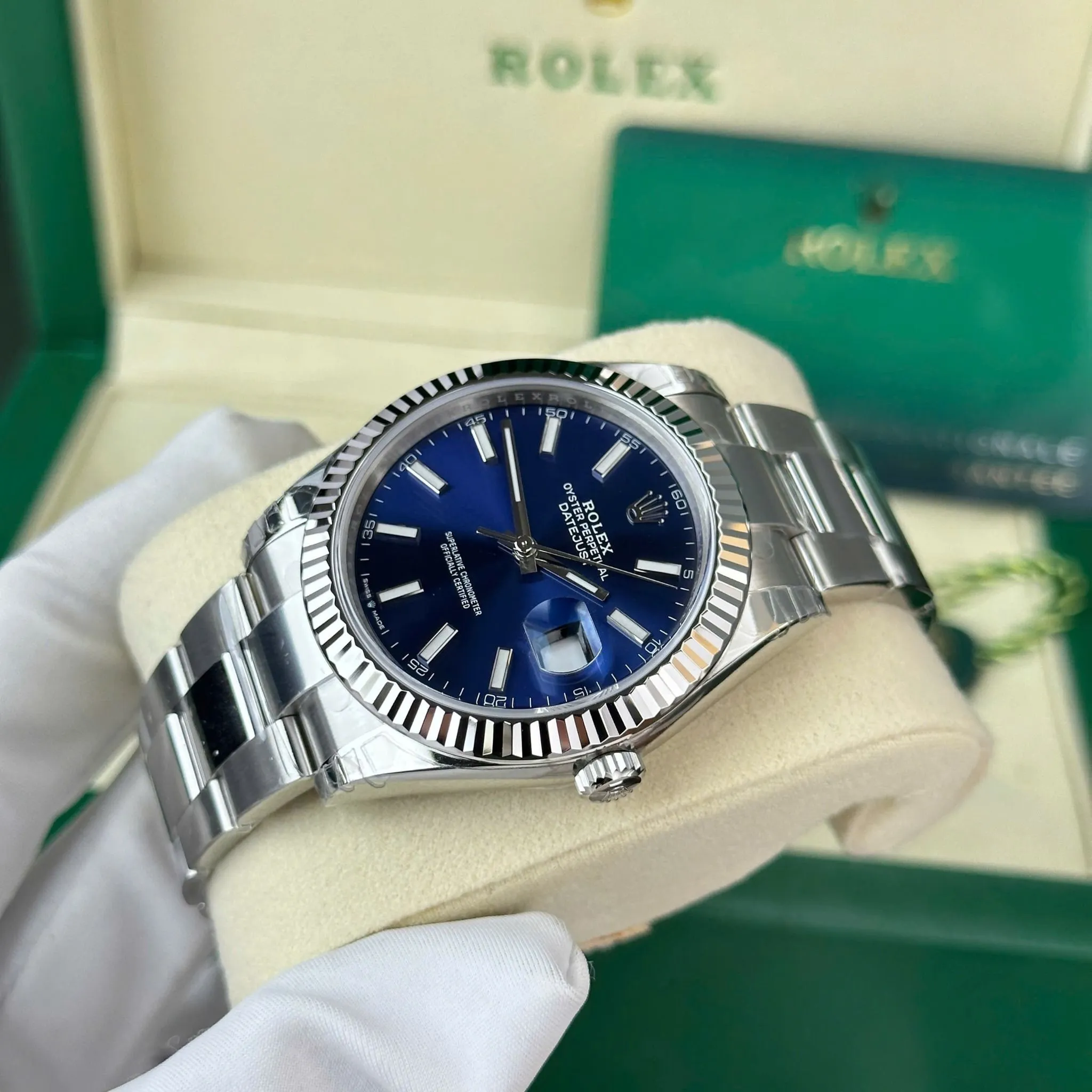 Rolex Datejust Blue Dial 126334-0001 41 mm - Afbeelding 3