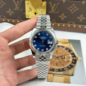 Rolex Datejust Bright Blue Diamond Dial 126334-0016 41 mm