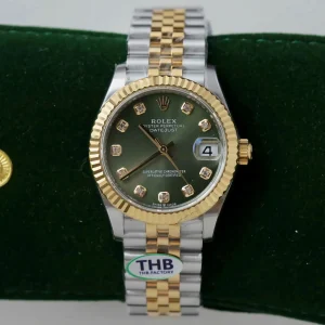 Rolex Datejust Olive Green Diamond Dial 278273-0030 31 mm