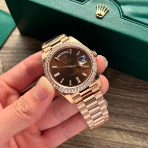 Superclone Rolex Day-Date Brown Ombré Dial 128345rbr-0075 36 mm