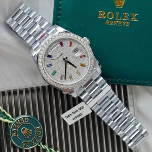 Superclone Rolex Day-Date Diamond-Paved Dial 128399tbr-0005 36 mm
