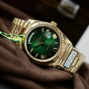 Superclone Rolex Day-Date Green Ombré Dial 128238-0118 36 mm