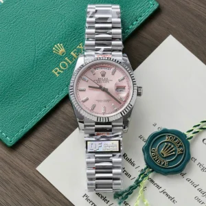 Superclone Rolex Day-Date Pink Diamond Dial 128239-0071 36 mm