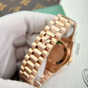 Superclone Rolex Day-Date Rosé Diamond Dial 128235-0009 36 mm