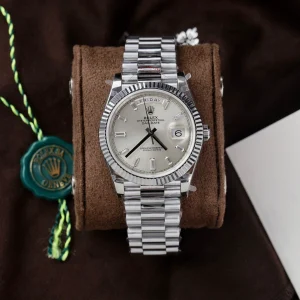 Superclone Rolex Day-Date Silver Dial 128236-0001 36 mm