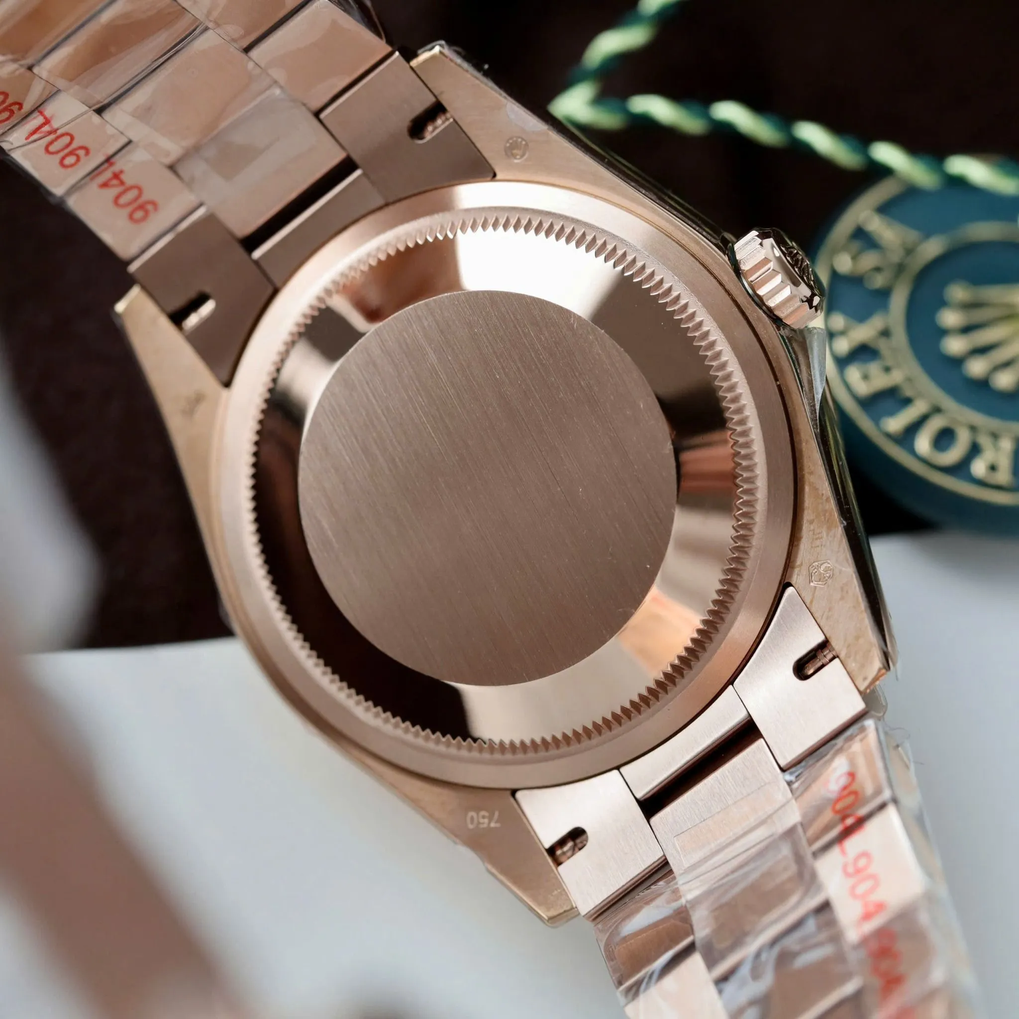 Superclone Rolex Day-Date White Mother-of-Pearl Diamond Dial 128345rbr-0077 36 mm – Bild 4