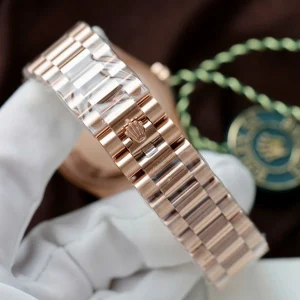Superclone Rolex Day-Date White Mother-of-Pearl Diamond Dial 128345rbr-0077 36 mm