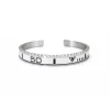 White Titanium Steel Bezel Bracelet