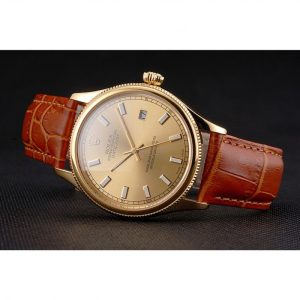 Superclone Rolex Datejust Gold Dial REP016818 38 mm