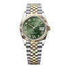 Rolex Datejust Olive Green Roman Diamond Dial 126233-0025 36 mm