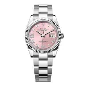 Rolex Datejust Pink Roman Dial 126234-0032 36 mm