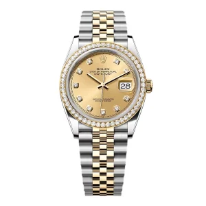 Rolex Datejust Champagne Diamond Dial 126283RBR-0003 36 mm