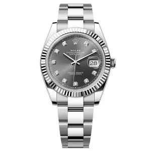 Rolex Datejust Slate Diamond Dial 126334-0005 41 mm