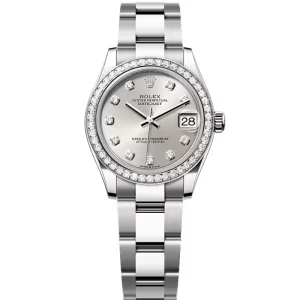 Rolex Datejust Silver Diamond Dial 278384RBR-0033 31 mm