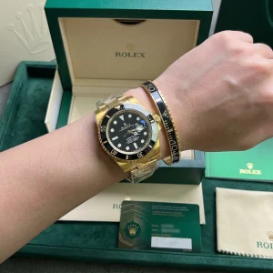 Black Submariner Gold Tone Bracelet